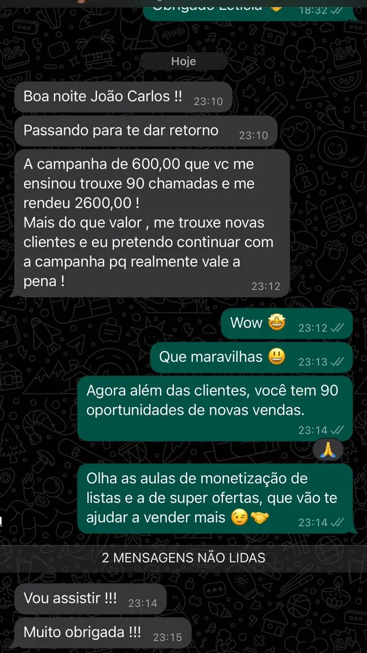 Depoimento de cliente