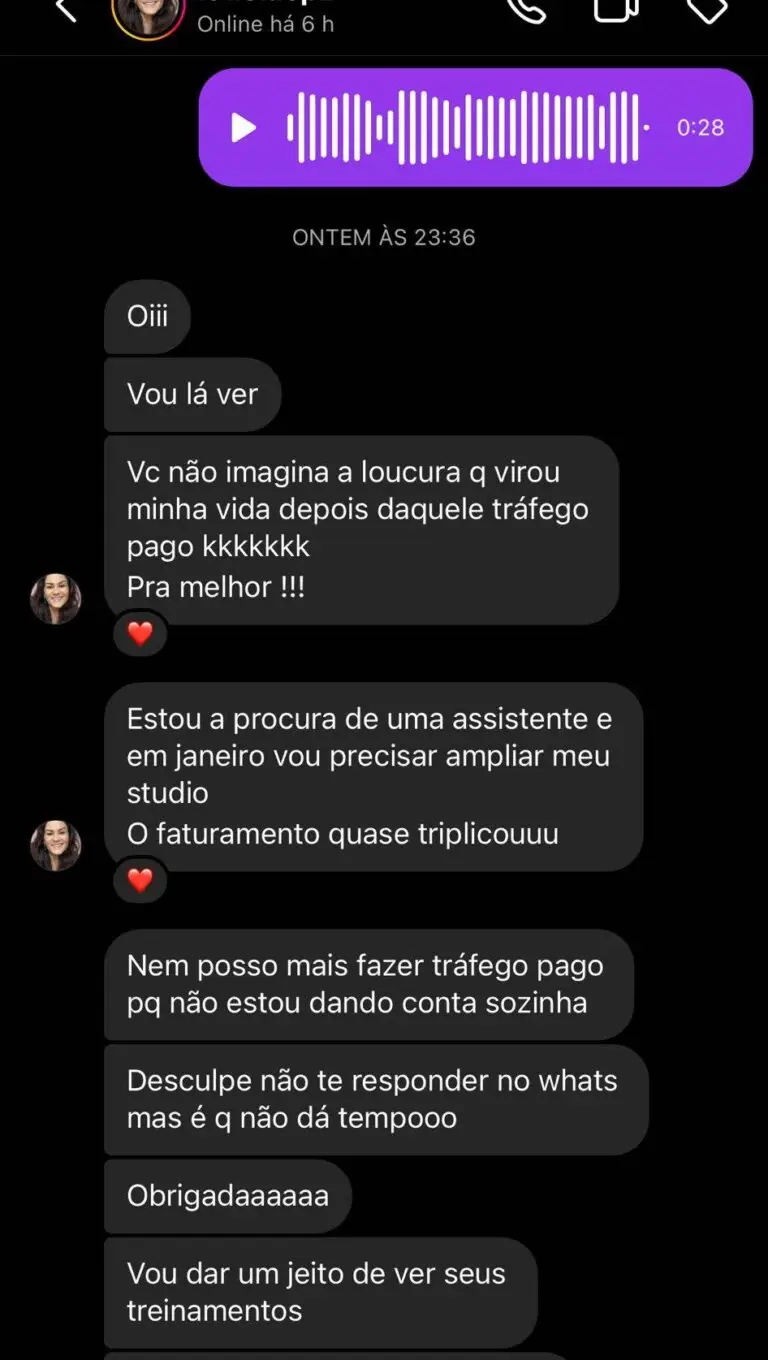 Depoimento de cliente